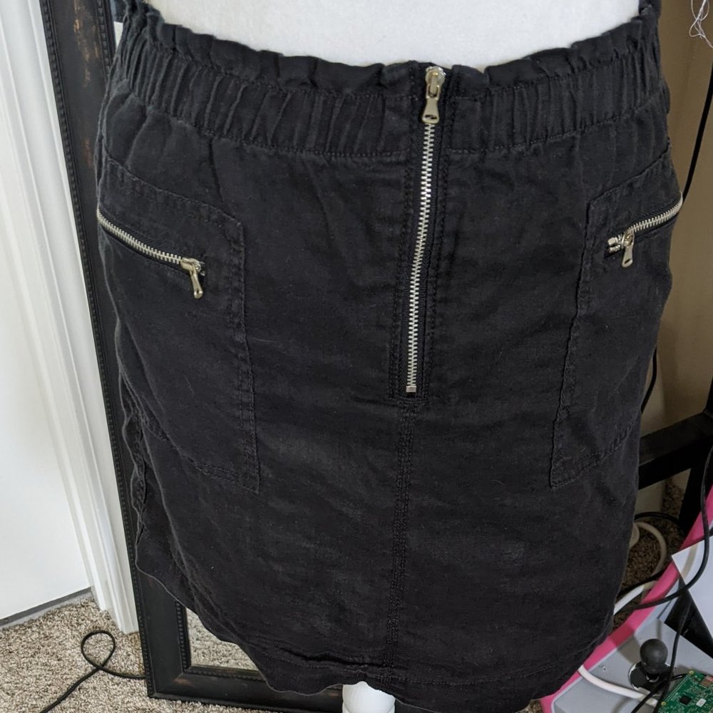 100% linen skirt with elastic waist